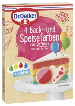Dr. Oetker 4 Back- und Speisefarben