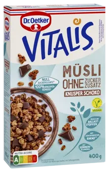 Dr. Oetker Vitalis ohne Zuckerzusatz Knusper Schoko