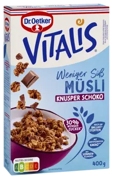 Dr. Oetker Vitalis Weniger süß Knusper Scho.
