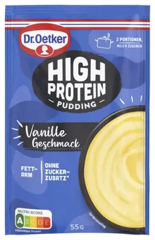 Dr. Oetker High Protein Pudding-Pulver Vanille Geschmack