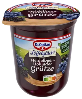 Dr. Oetker Löffelglück Heidelbeer-Holunder Grütze