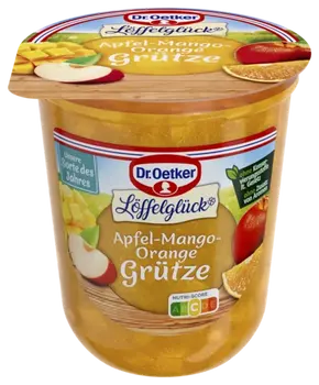 Dr. Oetker Löffelglück Apfel-Mango-Orange Grütze