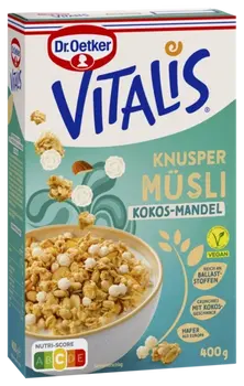 Dr. Oetker Vitalis Knuspermüsli Kokos-Mandel