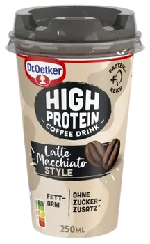 Dr. Oetker High Protein Coffee Drink - Latte Macchiato Style