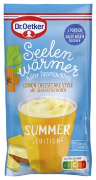 Dr. Oetker Seelenwärmer Summer Edition Lemon Cheesecake Style mit Gebäckstückchen