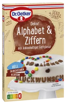 Dr. Oetker Alphabet u. Ziffern