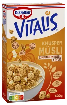 Dr. Oetker Vitalis Knuspermüsli Cinnamon Roll Style