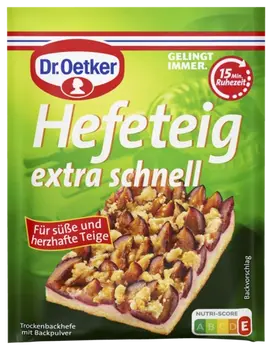 Dr. Oetker Hefeteig extra schnell