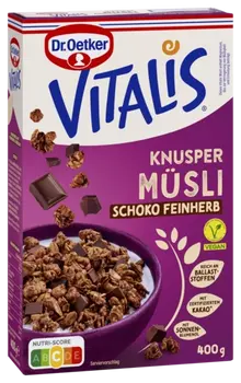 Dr. Oetker Vitalis Knuspermüsli Scho. feinh. RAC MB