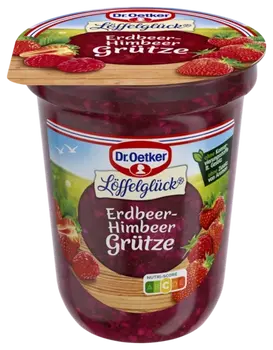 Dr. Oetker Löffelglück Erdbeer-Himbeer Grütze