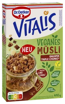 Dr. Oetker Vitalis Vegan Knusper Triple Chunks