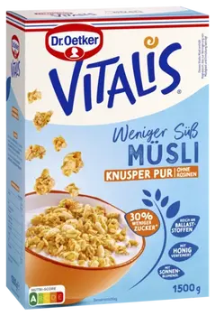 Dr. Oetker Vitalis Weniger süß Knusper Pur 1500g