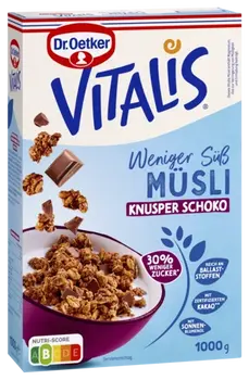 Dr. Oetker Vitalis Weniger süß Knusper Schoko 1000g
