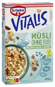 Dr. Oetker Vitalis ohne Zuckerzusatz Knusper Nüsse & Kerne