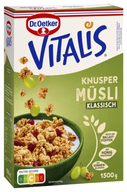 Dr. Oetker Vitalis Knuspermüsli klass. 1500g