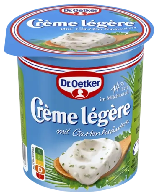 Dr. Oetker Crème légère mit Gartenkräutern