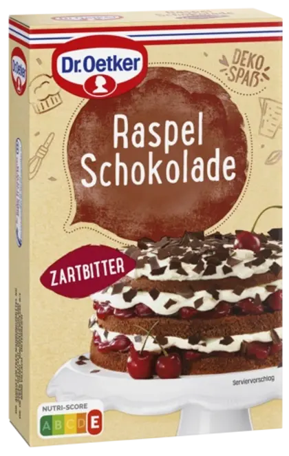 Dr. Oetker Raspelschokolade Zartbitter