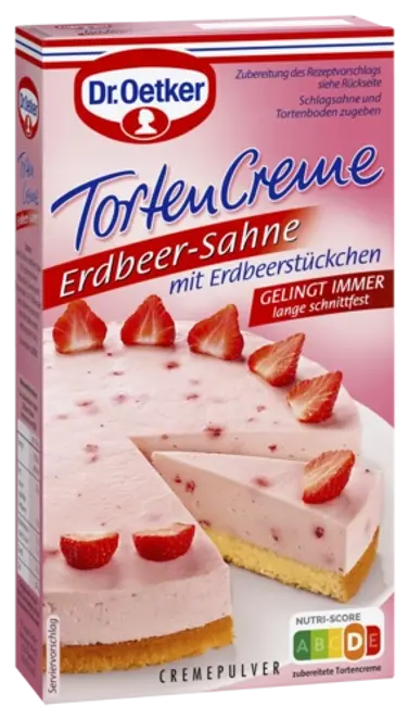 Dr. Oetker Erdbeer-Sahne Tortencreme