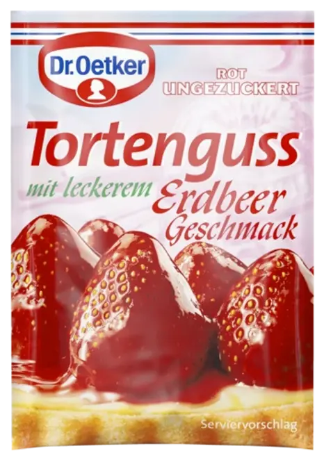 Dr. Oetker Tortenguss Erdbeer 3er