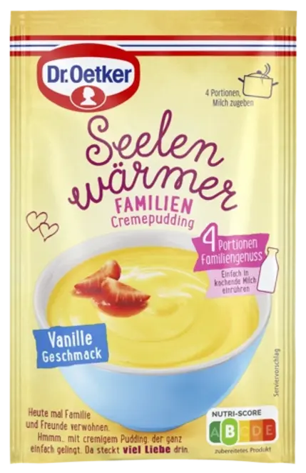 Dr. Oetker Seelenwärmer Familien-Cremepudding Vanille-Geschmack