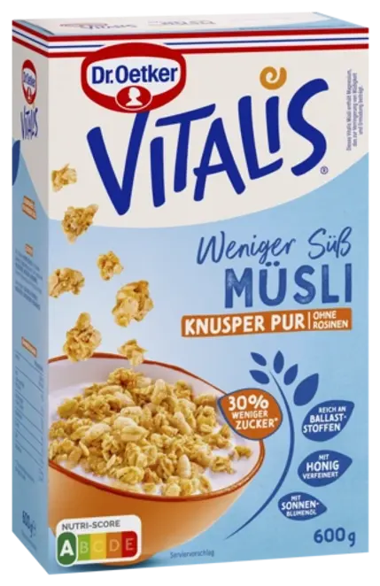 Dr. Oetker Vitalis Weniger süß Knusper Pur