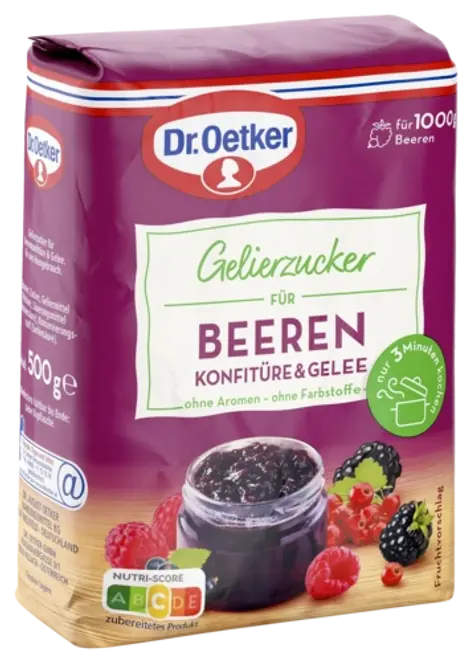 Dr. Oetker Gelierzucker für Beeren Konfitüre