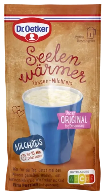 Dr. Oetker Seelenwärmer Tassen-Milchreis