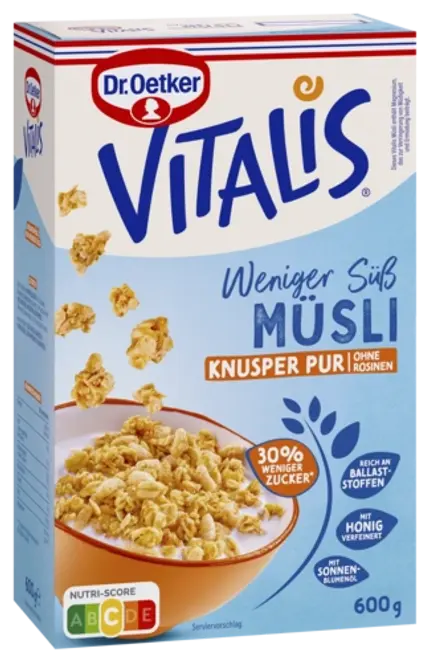 Dr. Oetker Vitalis Weniger süß Knusper Pur