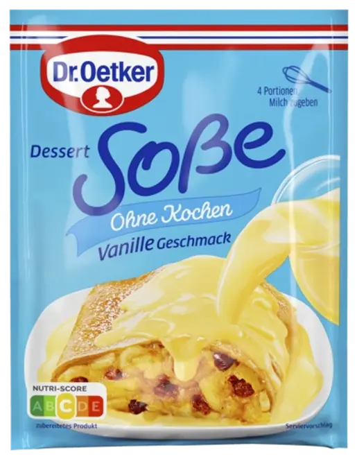 Dr. Oetker Soße ohne Kochen Vanille-Geschmack