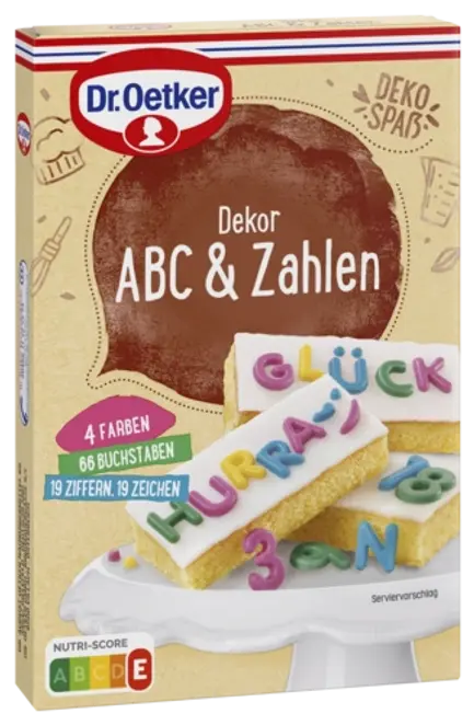 Dr. Oetker Dekor ABC & Zahlen