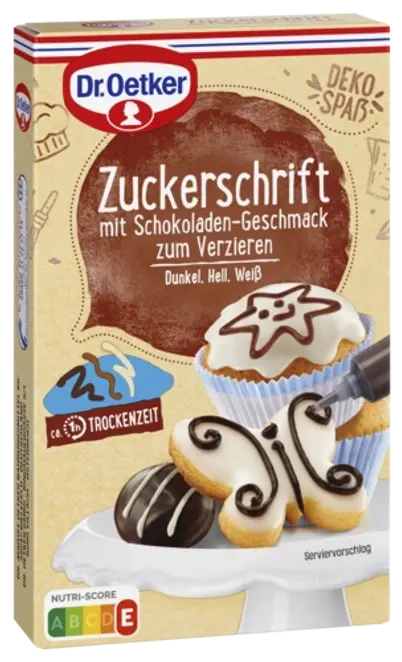 Dr. Oetker Zuckerschrift mit Schokoladengeschmack