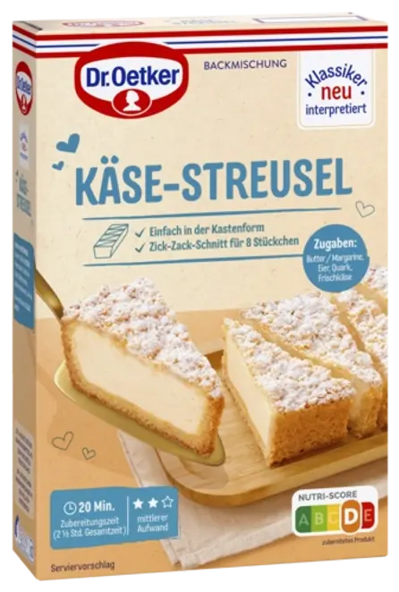 Dr. Oetker Käse-Streusel