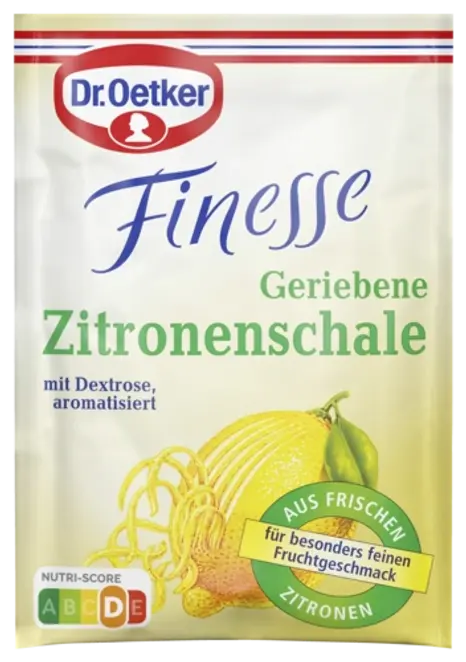Dr. Oetker Finesse Geriebene Zitronenschale