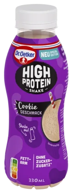 Dr. Oetker High Protein Shake Cookie-Geschmack