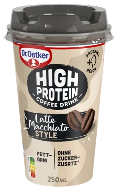 Dr. Oetker High Protein Coffee Drink - Latte Macchiato Style