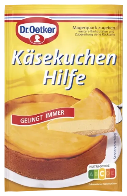 Dr. Oetker Käsekuchen Hilfe