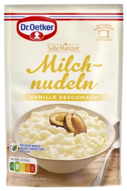 Dr. Oetker Milchnudeln Vanille-Geschmack