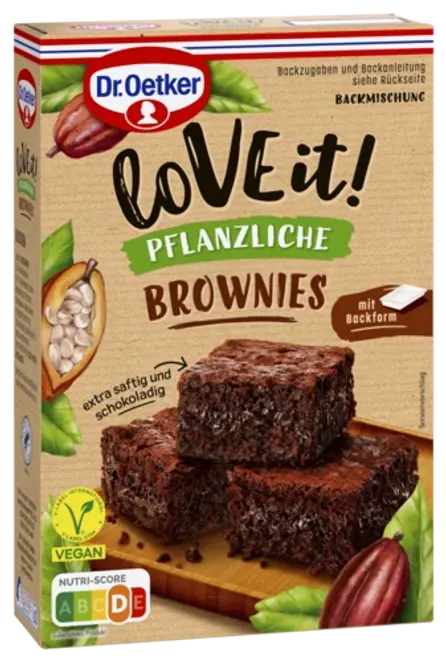 Dr. Oetker LoVE it! Pflanzliche Brownies