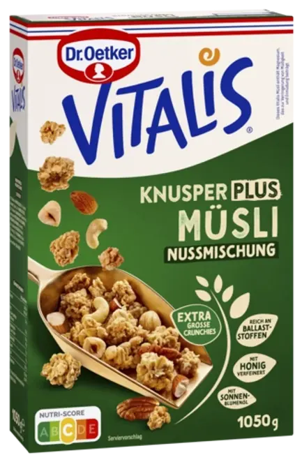 Dr. Oetker Vitalis Knusper Plus Müsli Nussmischung