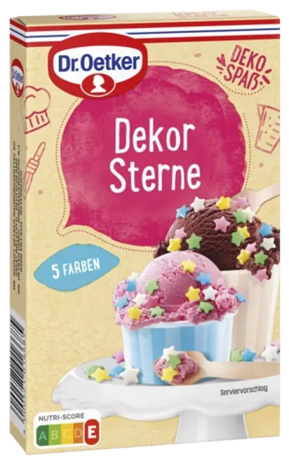 Dr. Oetker Dekor Sterne