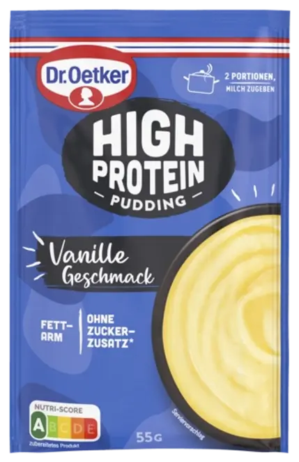 Dr. Oetker High Protein Pudding-Pulver Vanille Geschmack