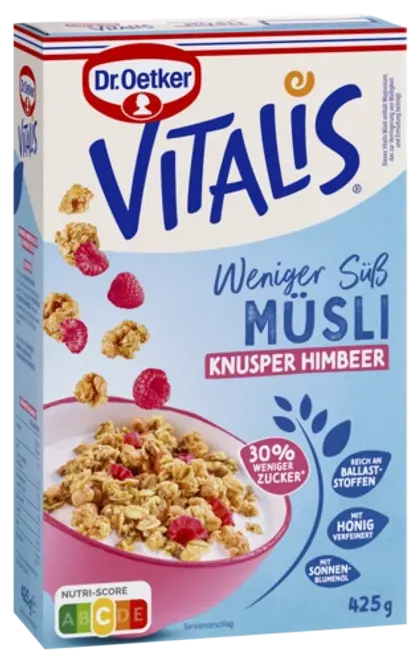 Dr. Oetker Vitalis Weniger süß Knusper Himbeer