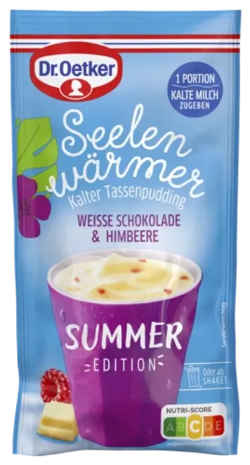 Dr. Oetker Seelenwärmer Summer Edition Weiße Schokolade & Himbeere