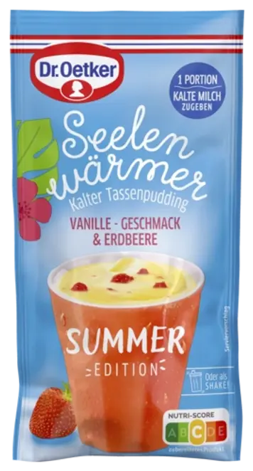 Dr. Oetker Seelenwärmer Summer Edition Vanille-Geschmack & Erdbeere