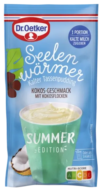 Dr. Oetker Seelenwärmer Summer Edition Kokos-Geschmack mit Kokosflocken