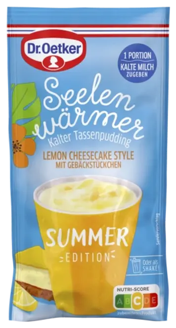 Dr. Oetker Seelenwärmer Summer Edition Lemon Cheesecake Style mit Gebäckstückchen