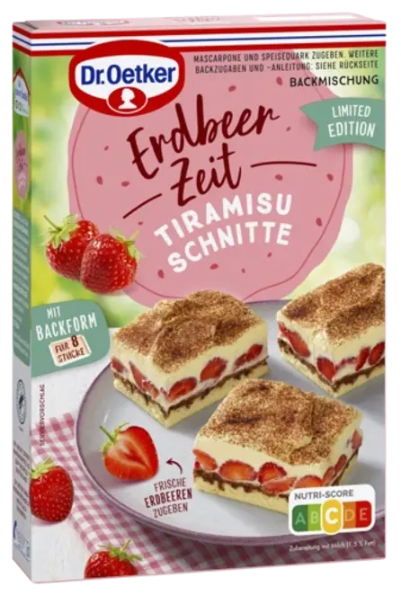 Dr. Oetker Erdbeer Zeit Tiramisu Schnitte