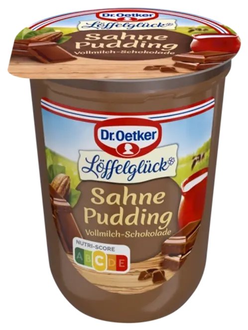 Dr. Oetker Löffelglück Sahne Pudding Vollmilch-Schokolade 500g