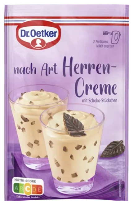 Dr. Oetker nach Art Herrencreme