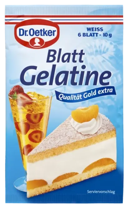 Dr. Oetker Blatt Gelatine weiß
